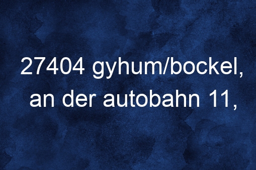 27404 Gyhum/bockel, an Der Autobahn 11, Deutschland